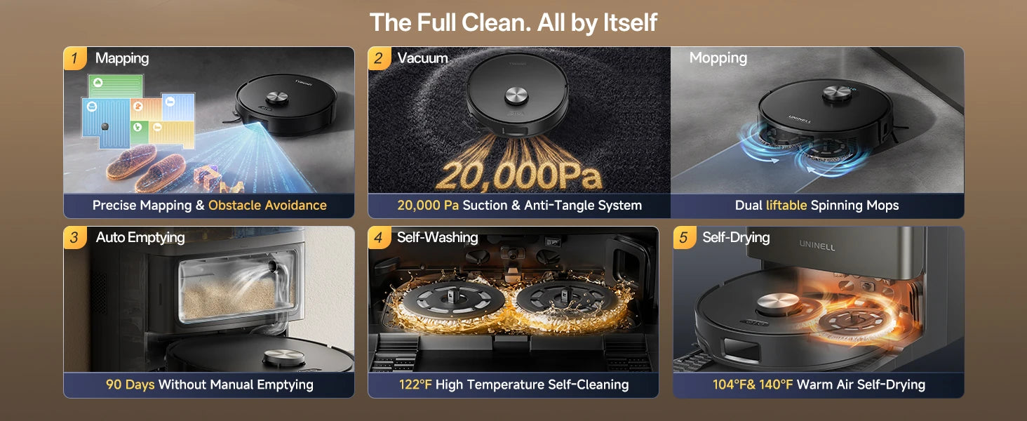 All-in-one cleaning
