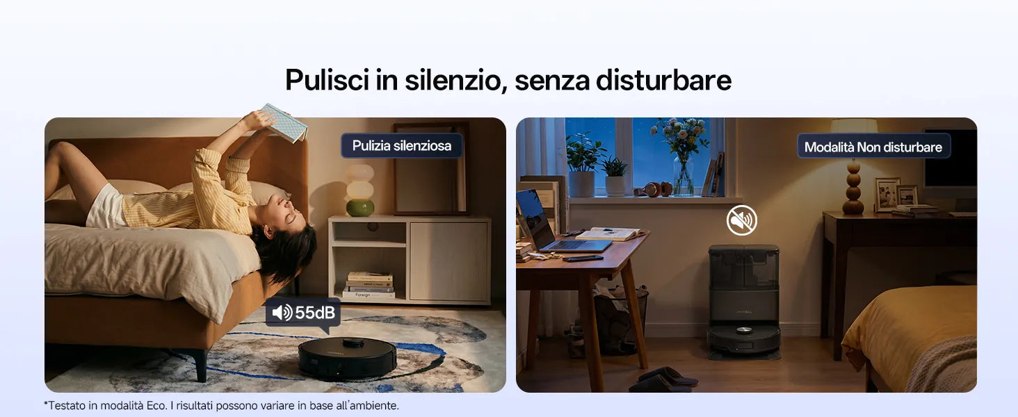 Pulizia in silenzio, senza disturbare