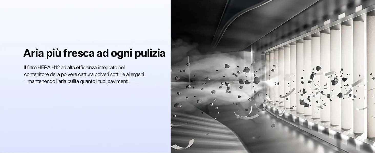 Aria più fresca ad ogni pulizia